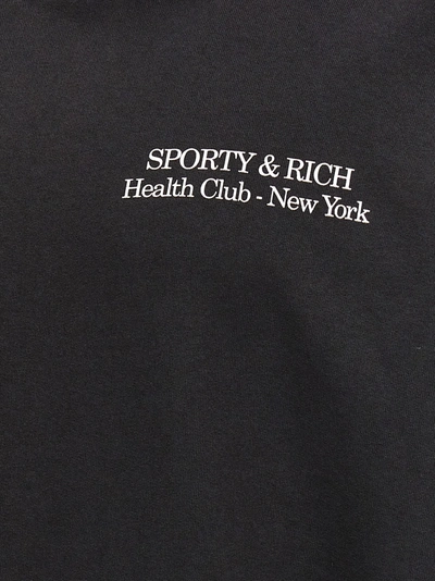 Shop Sporty And Rich Drink More Water Sweatshirt Black