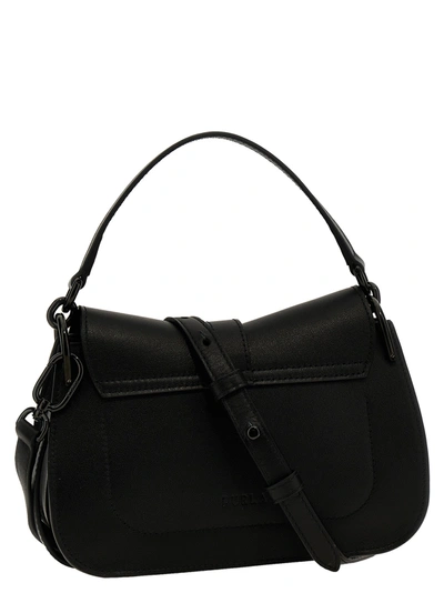 Shop Furla Flow Shoulder Bags Black