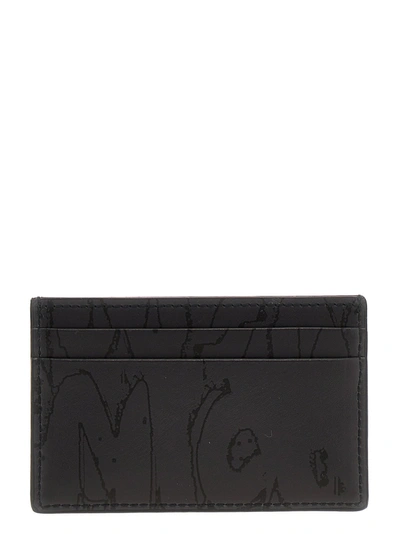 Shop Alexander Mcqueen Graffiti Wallets, Card Holders Black