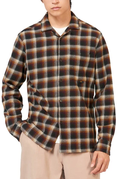 Shop Ben Sherman Brushed Ombré Button-up Shirt In Utility Brown