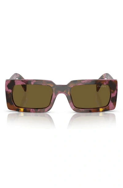 Prada Rectangular-frame Sunglasses Sunglasses In Dark Violet