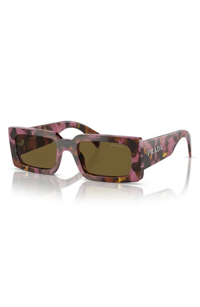 Prada Rectangular-frame Sunglasses Sunglasses In Dark Violet