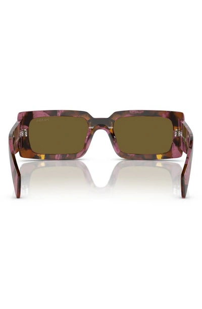 Prada Rectangular-frame Sunglasses Sunglasses In Dark Violet