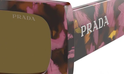 Prada Rectangular-frame Sunglasses Sunglasses In Dark Violet