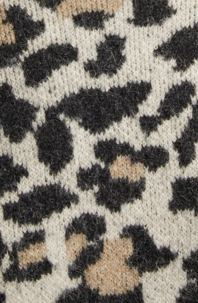 Atm Anthony Thomas Melillo Women's Leopard-print Crewneck Sweater In Leopard Jacquard