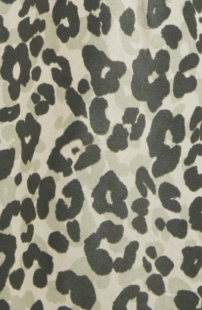 Shop Atm Anthony Thomas Melillo Leopard Print Silk Charmeuse Button-up Shirt