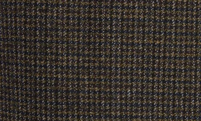Shop Bottega Veneta Houndstooth Wool Vest In Brown/ Blue/ Yellow