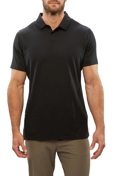 Shop Cuts Coz Split Hem Polo In Black