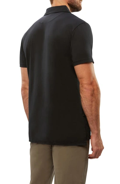 Cuts Coz Split Hem Polo In Black