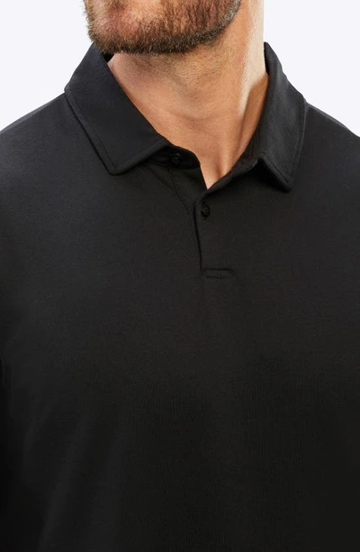Cuts Coz Split Hem Polo In Black