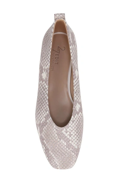 27 Edit Naturalizer Carla Flat In White Multi Snake