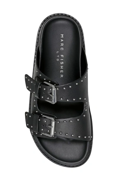 Shop Marc Fisher Ltd Agusta Slide Sandal In Black 001