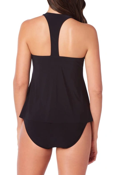 Magicsuit Taylor Racerback Underwire Tankini Top In Black In Black