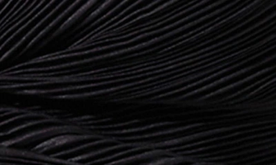 Shop Astr Long Sleeve Twist Front Plissé Crop Top In Black