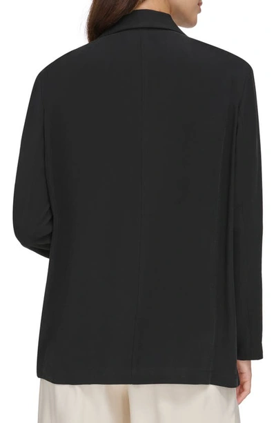 Shop Dkny One-button Jacket In Black