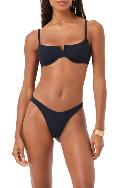L*space Dominic Bitsy Bikini Bottoms In Black