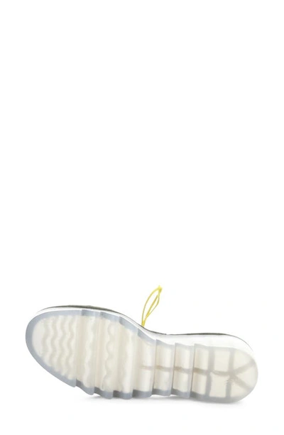 Fly London Bilu Platform Wedge Sandal In Yellow/ Khaki
