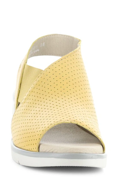 Fly London Nisi Platform Wedge Sandal In Bumblebee Mousse