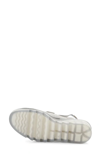 Fly London Bech Platform Wedge Sandal In Pearl Cool
