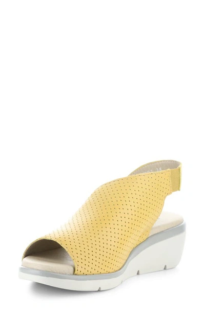 Fly London Nisi Platform Wedge Sandal In Bumblebee Mousse