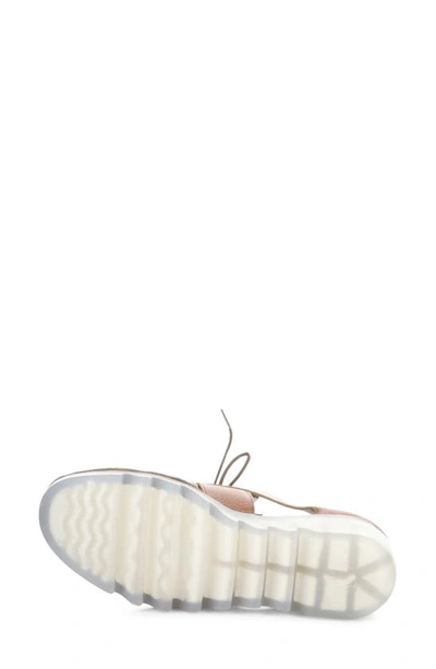 Fly London Bogi Platform Wedge Oxford In Tan Mousse