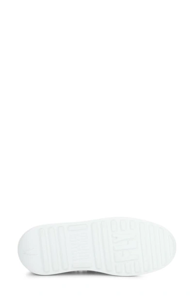Fly London Duli Platform Wedge Loafer In White Mousse