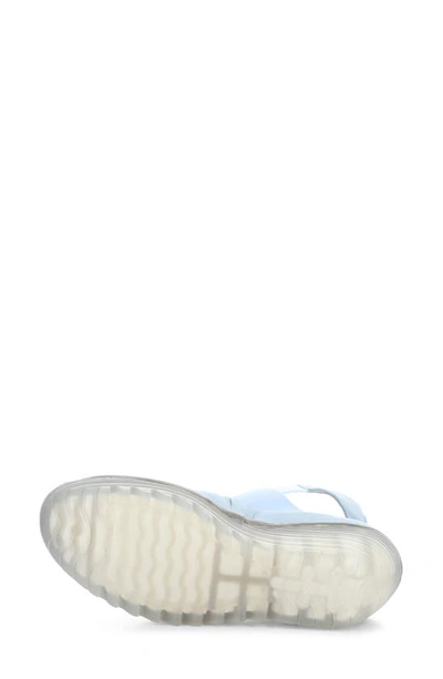 Shop Fly London Yefi Platform Wedge Sandal In Sky Blue Cupido