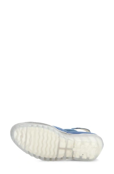 Fly London Yefi Platform Wedge Sandal In Blue Cupido