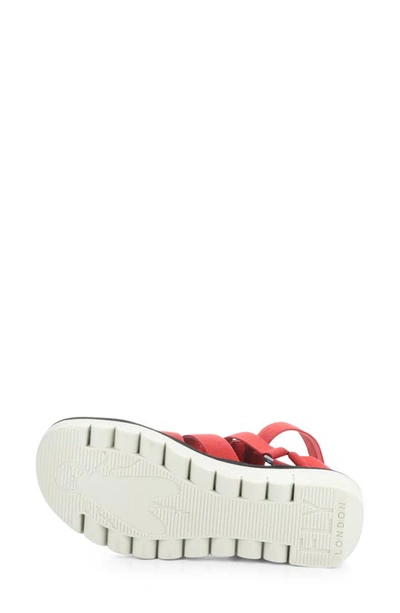 Fly London Yufi Espadrille In Lipstick Red/ Red