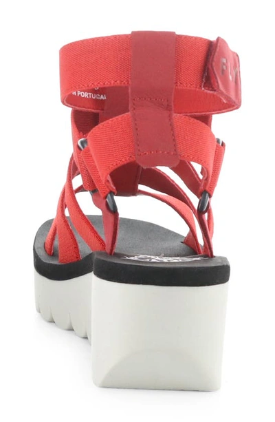 Fly London Yufi Espadrille In Lipstick Red/ Red