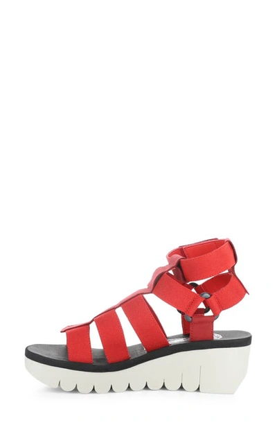 Fly London Yufi Espadrille In Lipstick Red/ Red