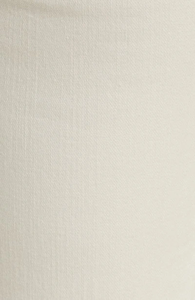 Wit & Wisdom 'ab'solution Frayed High Waist Ankle Barely Bootcut Jeans In Blanched Almond