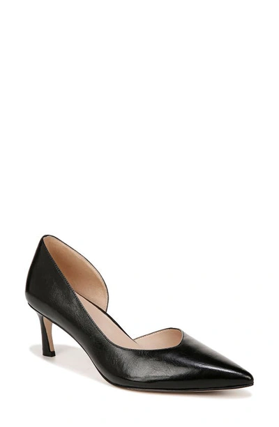 Shop 27 Edit Naturalizer Faith Half D'orsay Pointed Toe Pump In Black Leather