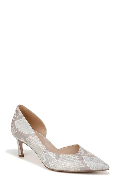 Shop 27 Edit Naturalizer Faith Half D'orsay Pointed Toe Pump In White Multi Leather