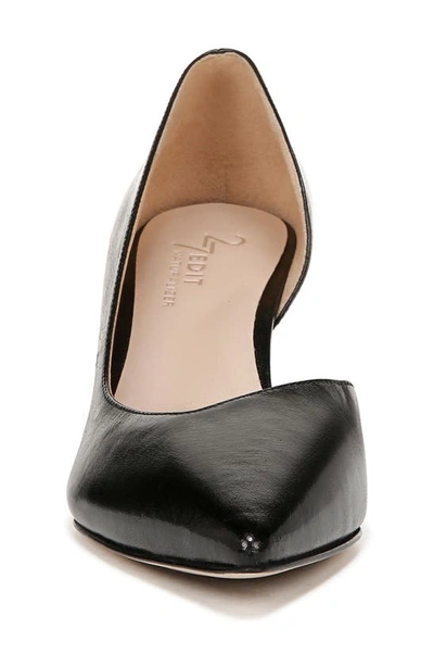 27 Edit Naturalizer Faith Half D'orsay Pointed Toe Pump In Black Leather