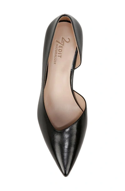 27 Edit Naturalizer Faith Half D'orsay Pointed Toe Pump In Black Leather