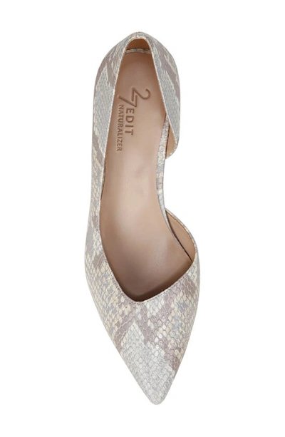 Shop 27 Edit Naturalizer Faith Half D'orsay Pointed Toe Pump In White Multi Leather