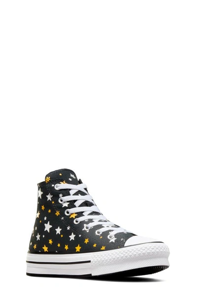 Shop Converse Chuck Taylor® All Star® High Top Platform Sneaker In Black/ Silver/ Gold