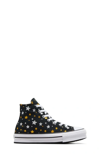 Shop Converse Chuck Taylor® All Star® High Top Platform Sneaker In Black/ Silver/ Gold
