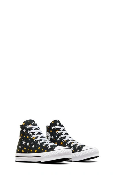Shop Converse Chuck Taylor® All Star® High Top Platform Sneaker In Black/ Silver/ Gold
