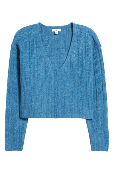 Shop Bp. Relaxed Cozy Crop Sweater In Blue Water