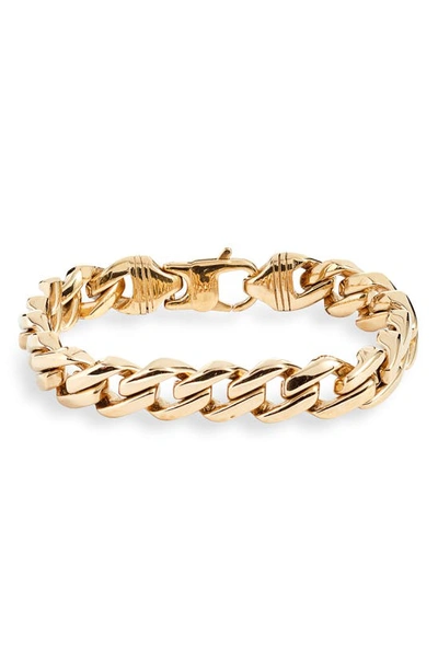 Shop Knotty Curb Chain Bracelet In Gold