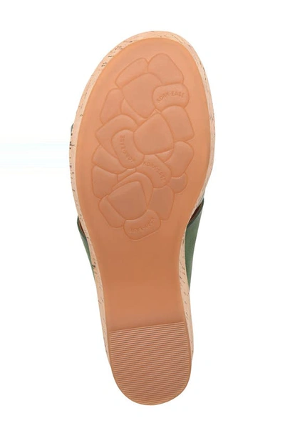 Shop Kork-ease Menzie Wedge Slide Sandal In Green F/ G