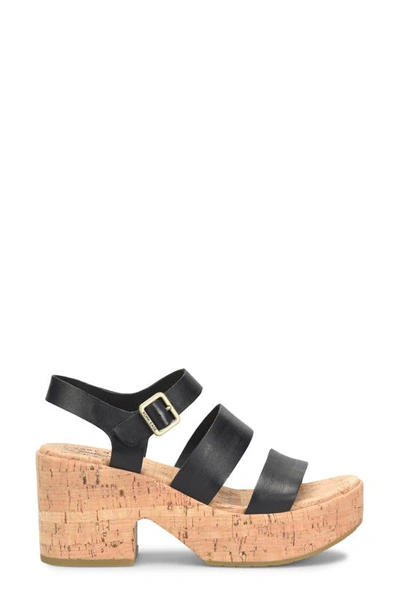 Shop Kork-ease Tish Platform Sandal In Black F/ G
