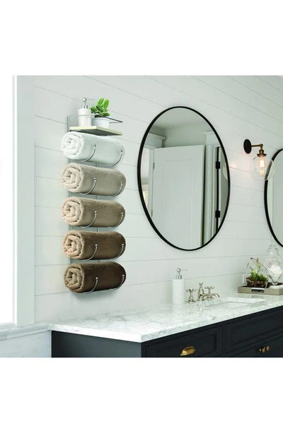 Sorbus Wall Mounted Organizing Rack In Silver