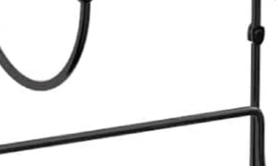 Sorbus Wall Mounted Towel Rack With Shelf In Black
