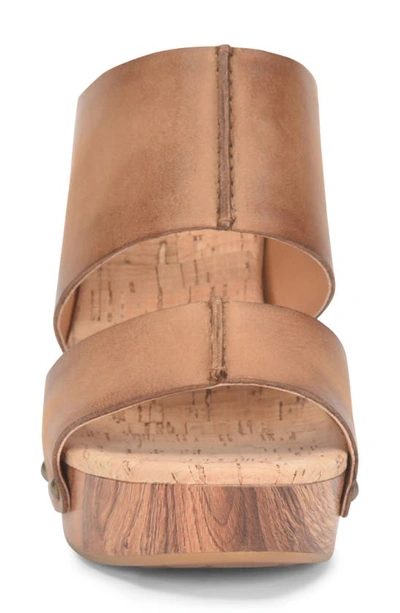 Shop Kork-ease Darra Leather Platform Sandal In Brown F/ G