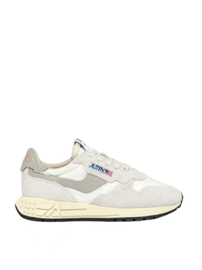 Shop Autry Reelwind Low Man Sneakers Color White
