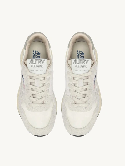 Shop Autry Reelwind Low Man Sneakers Color White