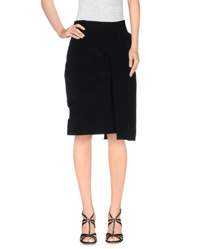 Balenciaga Knee Length Skirt In Black